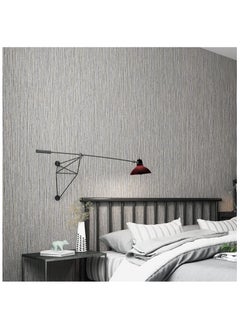 Anna 40cm x 5m Dark Gray Textured Thick PVC Self-Adhesive Wallpaper  - Image 5