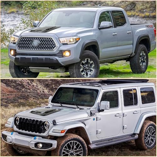 DREAMOTOR Hood Scoops For Cars, Universal Hood Scoop Hood Vents, Automotive Hood Scoops for Trucks Compatible with Dodge Ram 1500 2500 F150 F250 F350 Toyota Tundra GMC Sierra 1500 2500 Jeep Wrangler - Image 2