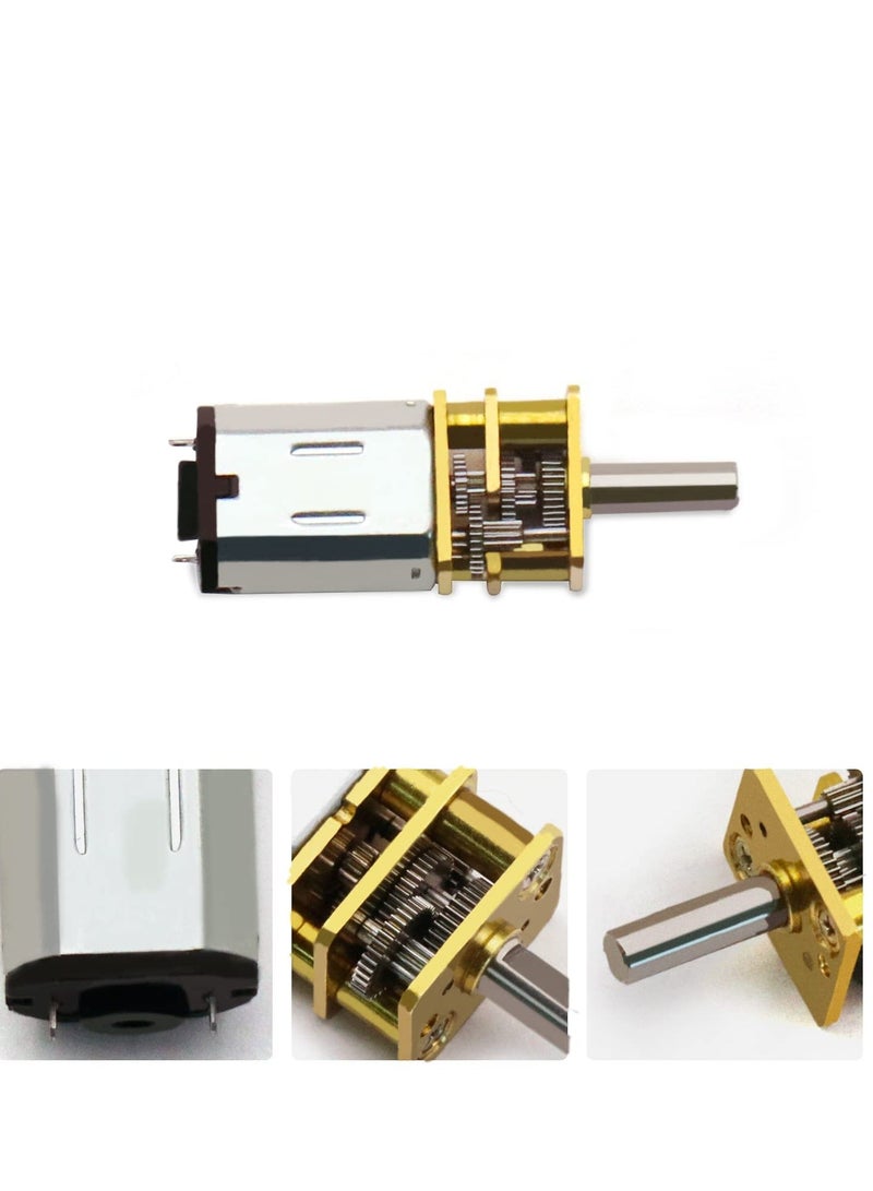 Micro DC Geared Electric Motor, 2 Pcs DC 3V 30RPM, GA12-N20 Mini Deceleration Gear Reduction Motors, for RC Car, Robot Model, DIY Engine Toys - Image 2