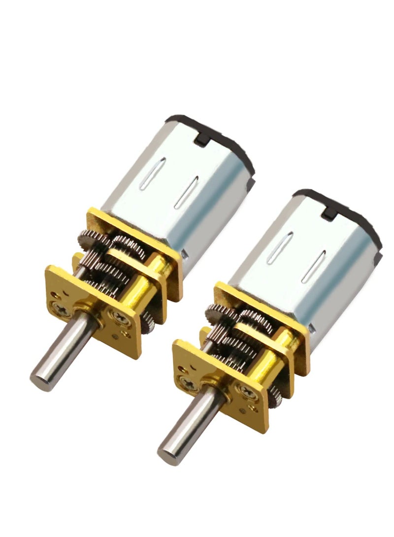 Micro DC Geared Electric Motor, 2 Pcs DC 3V 30RPM, GA12-N20 Mini Deceleration Gear Reduction Motors, for RC Car, Robot Model, DIY Engine Toys - Image 1