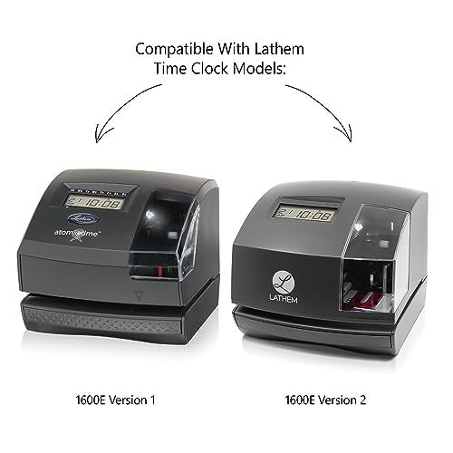 Lathem TruAlign E16 Time Cards for 1600E, Weekly, 1-Sided, 4" x 9", White, Box of 100, (E16-100) - Image 3
