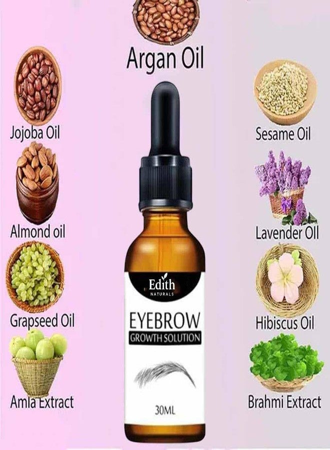 EDITH محلول إديث ناتشورالز لنمو الحواجب، تركيبة طبيعية لحواجب أكثر كثافة، 30 مل - Image 3