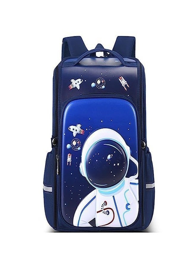 Aldea 3D Astronaut Design School Bag | Hard Shell Kids Backpack for Girls & Boys | Cute, Stylish, Durable, Ideal for School & Children’s Gifts (Blue, Full Astronaut) - Image 1