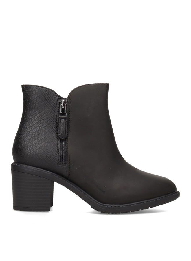 clarks Women's Scene Zip Ankle Boot, Black Combi, 40 EU - Image 3