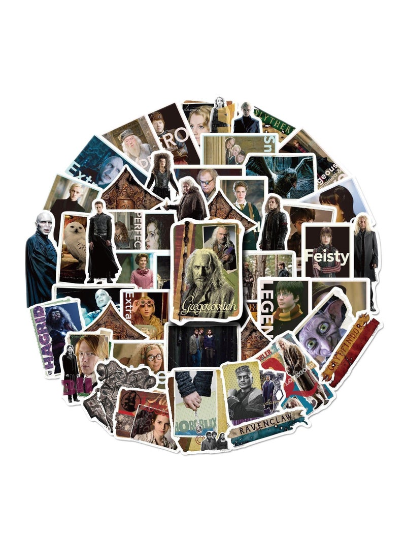 50-Piece Harry Potter Cute Vinyl Waterproof Sticker