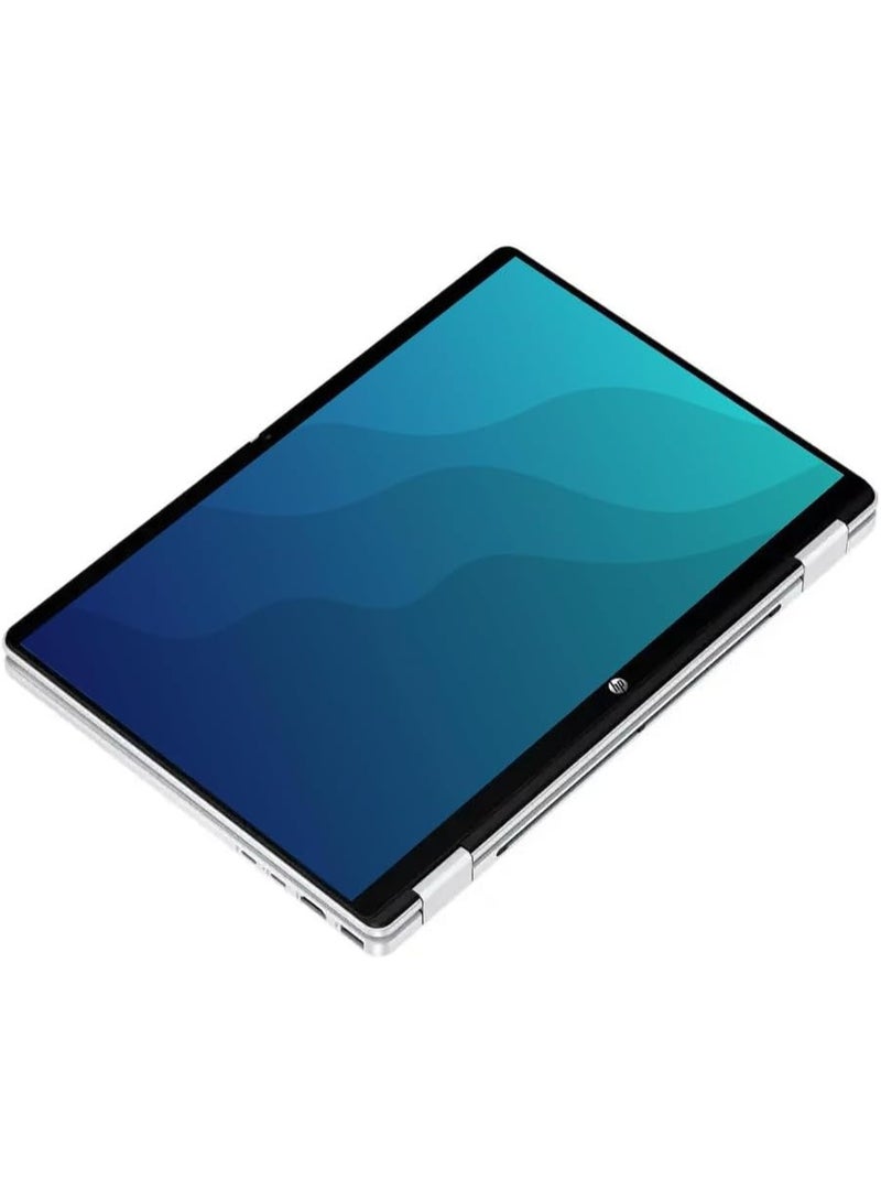 HP OmniBook 5 Flip Personal Laptop With 14-Inch WUXGA Display, Core 5 120U Processor/8GB RAM/1TB SSD/Intel Arc Graphics/Windows 11 Home with Consumix Mousepad silver - Image 3