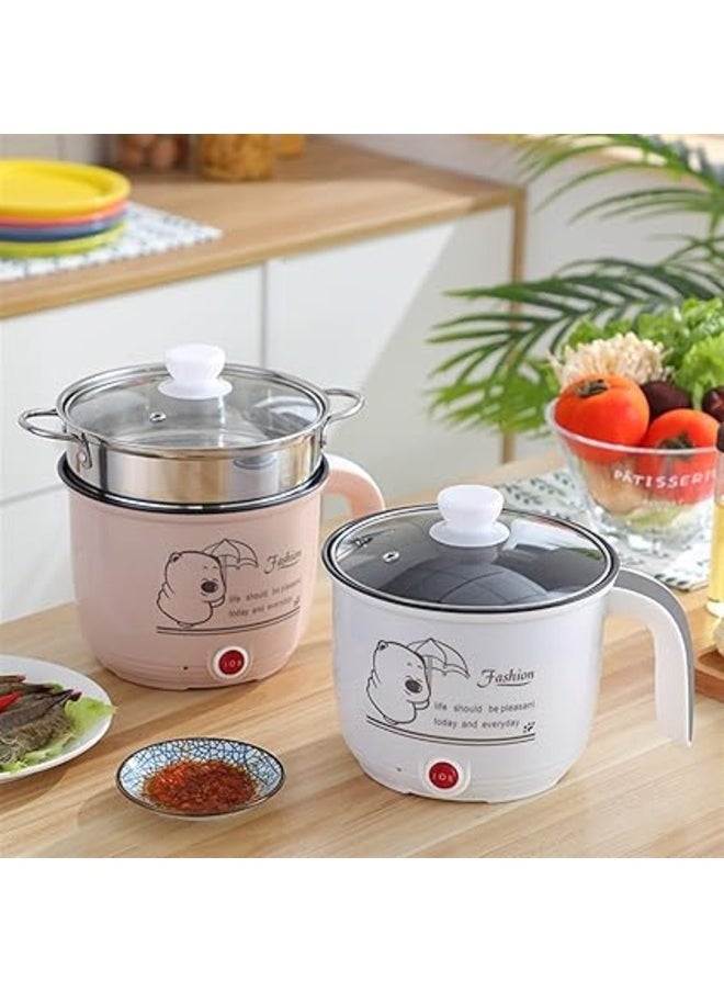 Generic Mini Electric Rice Cooker Single Layer Available Multi-function Hot Pot Electric Rice Cooker 1.8L (Color: Blue)  - Image 4