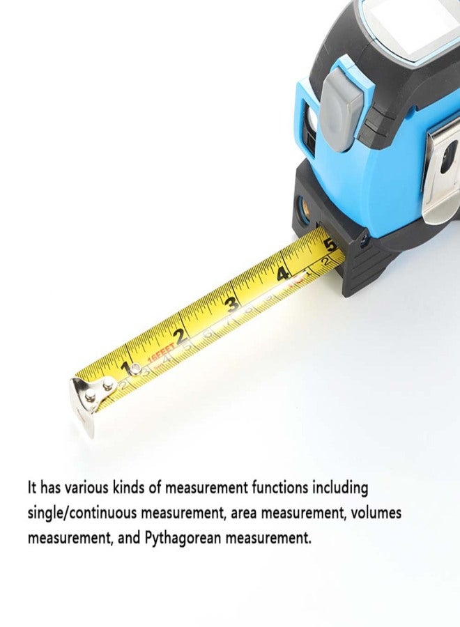 Generic 3in1 Rangefinder 5m Tape Measure Ruler LCD Display with Backlight Distance Meter Building Measurement Device Area Volumes Surveying Equipment  - Image 5