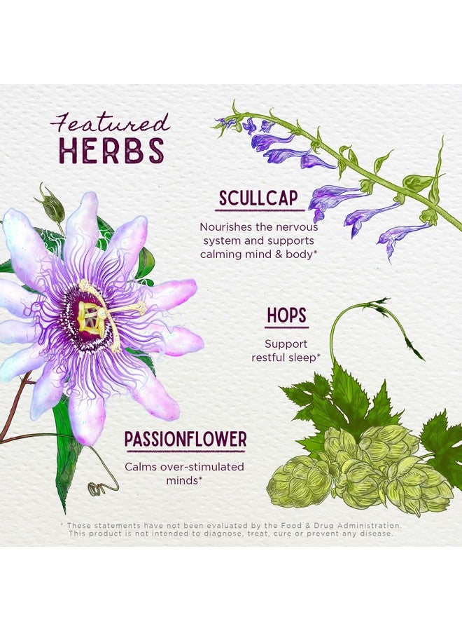 ويش جاردن WishGarden Herbs Sleepy Nights & Fresh Mornings - صبغة طبيعية بالكامل من الأعشاب للمساعدة على النوم، مكمل عضوي للنوم مع زهرة الآلام والقفزات والقلنسوة، يدعم النوم العميق ودورات النوم الصحية، 4 أونصة - Image 2