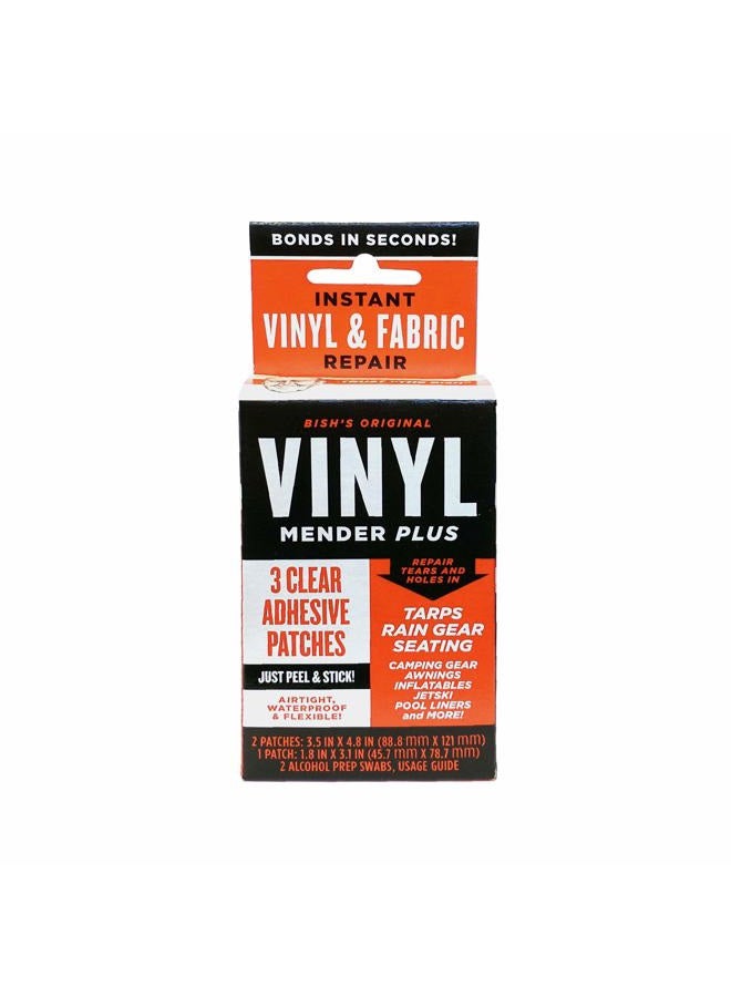 Tear Mender Vinyl Mender Clear Adhesive Patches, 40 Sq. Inches, BRT-1 (Packaging may vary) - Image 2
