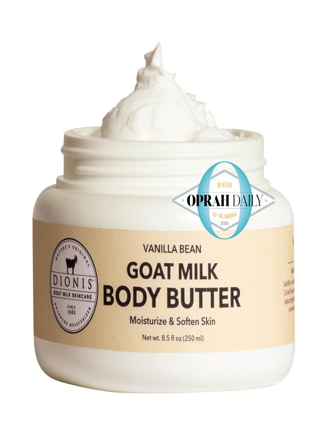 Dionis Goat Milk Whipped Body Butter - Rich & Moisturizing Body Cream, Goat Milk Lotion with Squalane, Hydrating Body Moisturizer for Dry Skin - Vanilla Bean 8.5 oz - Image 1