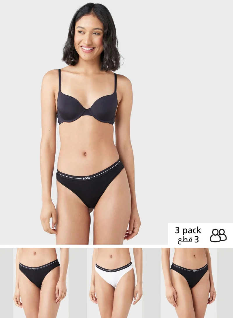 BOSS 3 Pack High Leg Brief