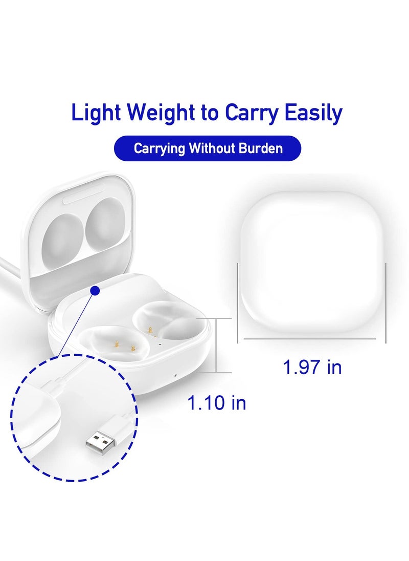 SYOSI - Charging Case for Samsung Galaxy Buds 2 (SM-R177), Replacement Charger Dock Station, Supports Bluetooth Pairing, Charging for Galaxy Buds2 Bluetooth Earbuds, White - Image 1
