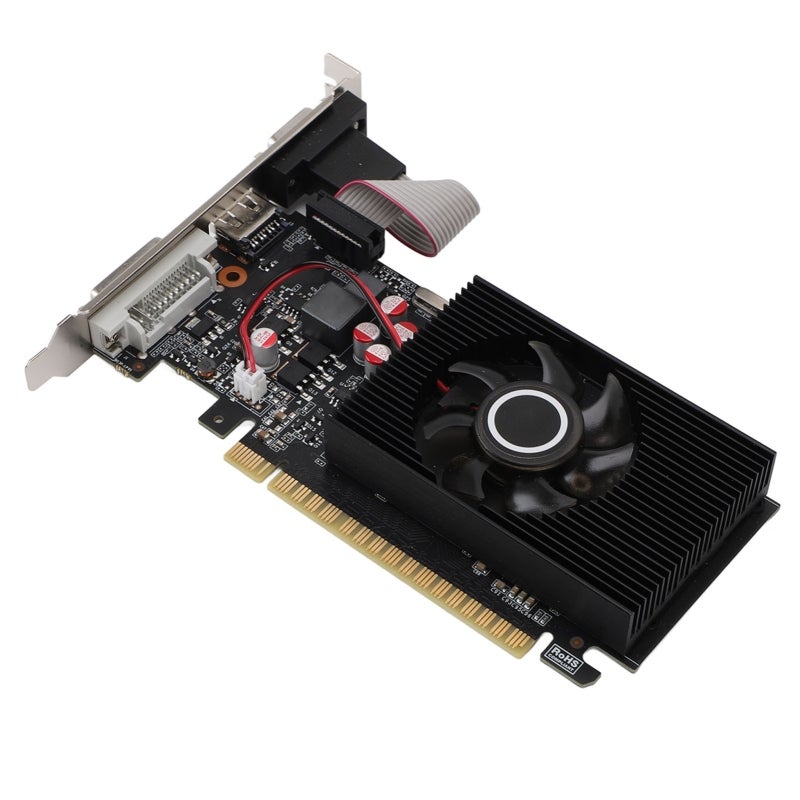HDMI GT 740 Graphics Card 4GB DDR3 128 Bit - Silent Cooling Fan Discrete Graphics Card PCI for Desktop Computer - Image 1