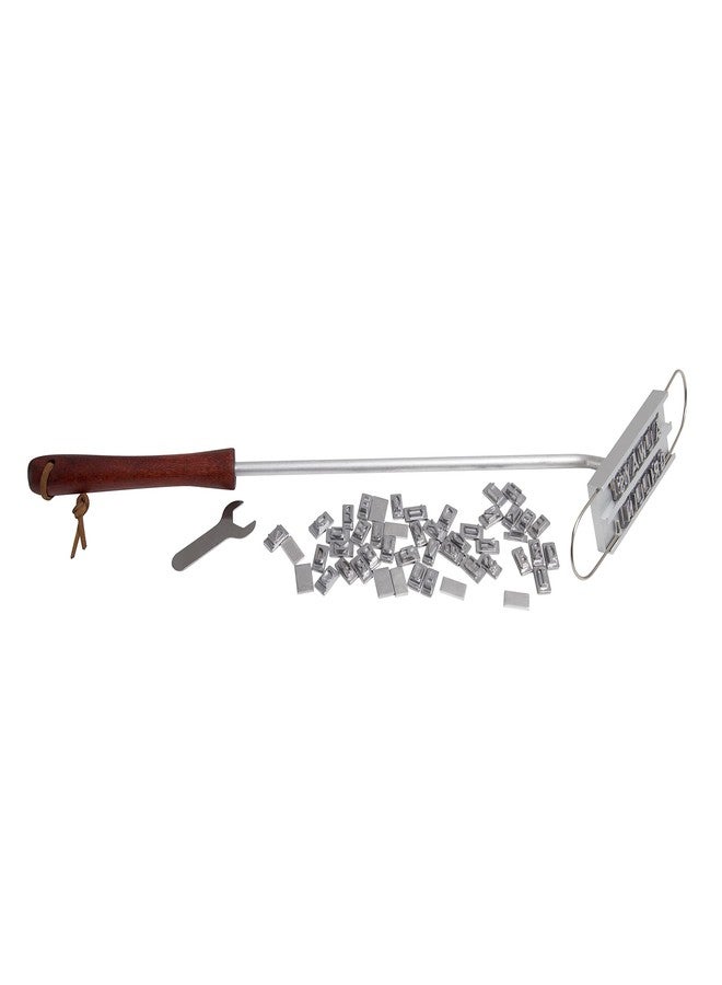 Hammer + Axe عصا وسم اللحوم للشواء قابلة للتخصيص من هامر + أكس، مزودة بأكثر من 60 حرفًا ومسافة، ابتكر رسائل فريدة لوسم شرائح اللحم والدجاج والنقانق والتوفو وغيرها، هدية مثالية لعشاق الشواء. - Image 1