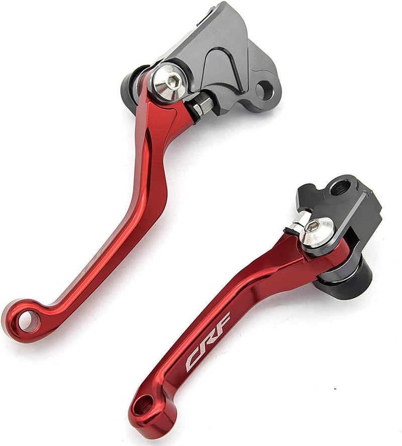 Krace CNC Motorcross Dirt Bike Pivot Brake Clutch Levers Set Fit for CRF250R 2007-2019,CRF450R 2007-2019,CRF450RX 2017 2018 2019,CRF250RX 2019 - Image 2