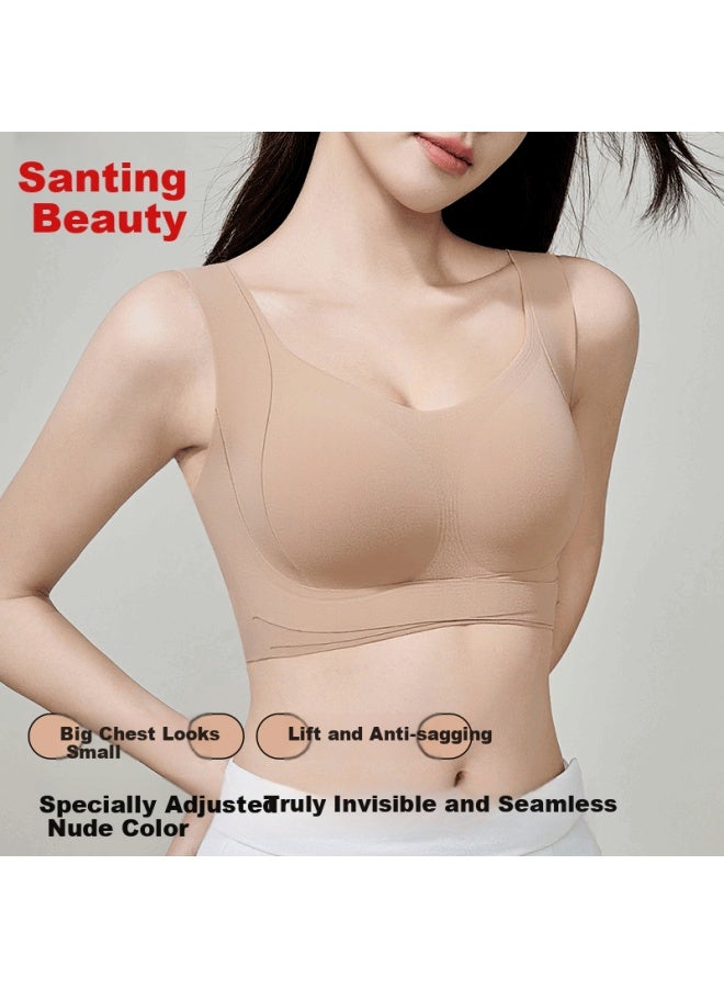Gracewell Invisible Push-up Bra With Anti-sagging And Seamless Wire-free Backless Vest-style Bra - Image 1