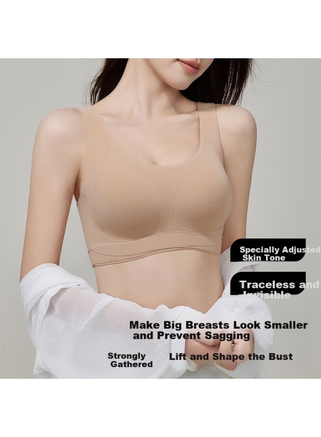 Gracewell Invisible Push-up Bra With Anti-sagging And Seamless Wire-free Backless Vest-style Bra - Image 3