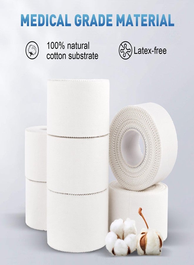 CHMI Athletic Tape, White Sports Tape (Pack of 64), 640 Yard Rolls Very Strong Easy Tear No Adhesive Residue Best Tape for Gymnastics Climbing Bat Injury Medical (1 - Image 3