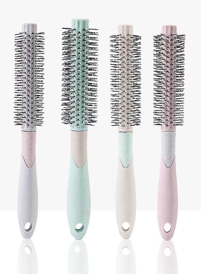 BlackLaoban Round Hair Brush for Blow Drying, Styling, Curling, Straighten with Soft Nylon Bristles for Short or Medium Curly Hairs for Women & Men Dotted (Light-Purple) - Image 2