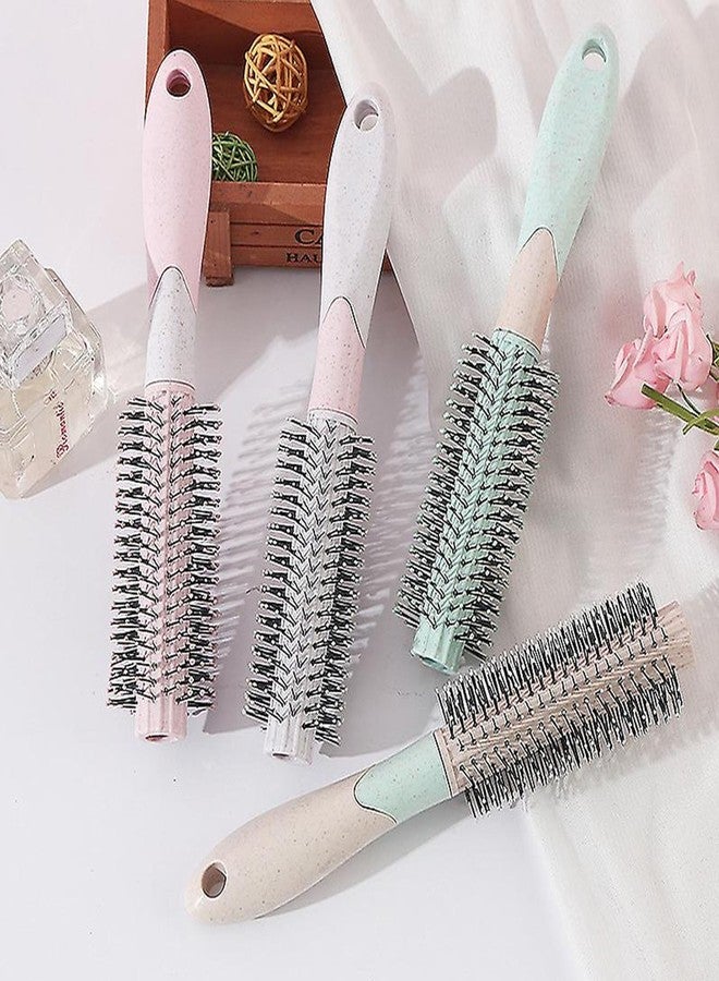 BlackLaoban Round Hair Brush for Blow Drying, Styling, Curling, Straighten with Soft Nylon Bristles for Short or Medium Curly Hairs for Women & Men Dotted (Light-Purple) - Image 5