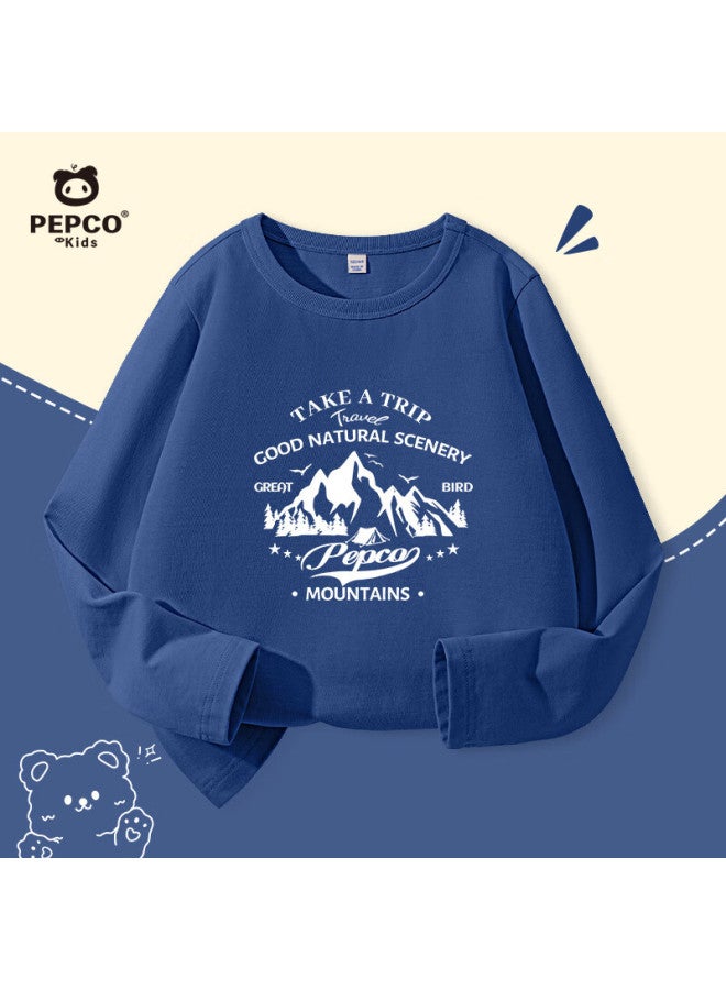 Pepco Boys' Long-sleeve T-shirt, Spring And Autumn New Style, Thin Pure Cotton Round Neck Top For Children's Spring Clothing - Image 2