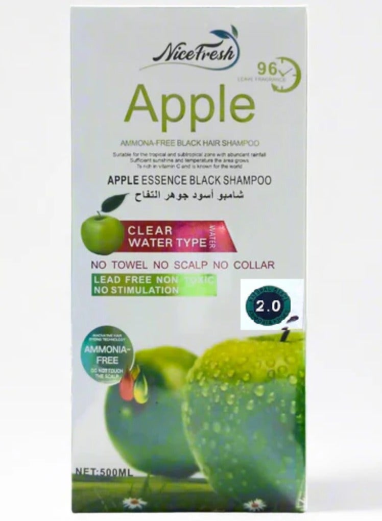 Apple Essence Black Shampoo 96 - Natural Black 2.0 - 500 ml