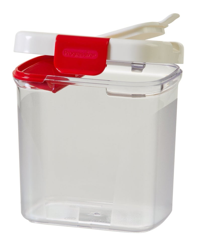 Progressive International PrepSolutions Powdered Sugar Keeper 1 Quart  Airtight Storage for 1 Pound Bag Keeps Sugar Fresh and ClumpFree 
