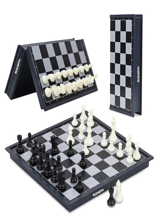 RUZARTH Magnetic Chess Set 30x30CM Folding Travel Chess Board Game for Kids & Adults, Portable Magnetic Chess with Storage Case, Educational Strategy Learning Game. - Image 1