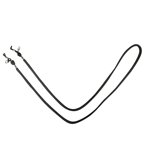 VIVID vision Unisex Adult Fabric Eyeglass Holder Strap Cord | New Chain Adjust on Sunglasses | Anti-slip Retainer Lanyard String Eyewear Frame | CH-153 | Black - Image 4