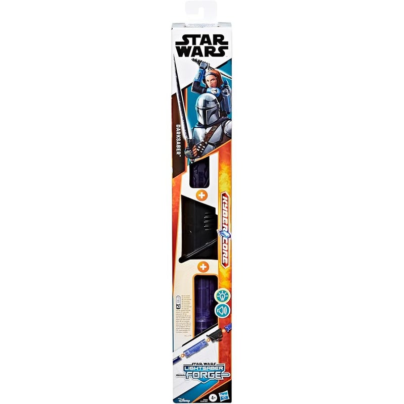 STAR WARS Hasbro  Lightsaber Forge Kyber Core Darksaber, Electronic Lightsaber of Characters and Figures Series, Classic Design Plastic Accessory for Children, Holiday Toys - Image 2