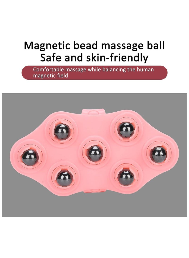 general Handheld massager, palm shaped massage gloves, metal bead ball massager, body care massage tools, muscle back neck joints feet shoulders legs pain relief - Image 4