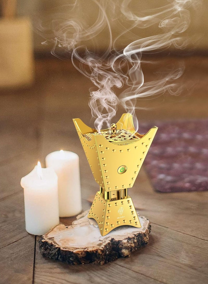 بيتشو مبخرة عود بخور للسيارة والمنزل والمكتب بعطر ذهبي - Image 2