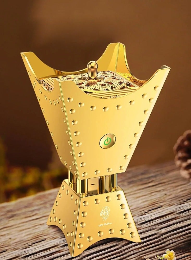 بيتشو مبخرة عود بخور للسيارة والمنزل والمكتب بعطر ذهبي - Image 4