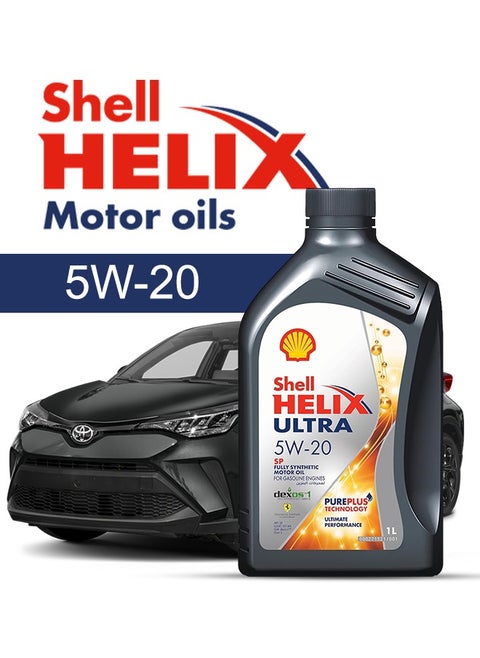 Engine Oil – For TOYOTA C V4 2024 - 2016، 4 Liter، viscosity 5w20 Shell - With Engine Oil Filter - 2016 2017 2018 2019 2020 2021 2022 2023 2024
