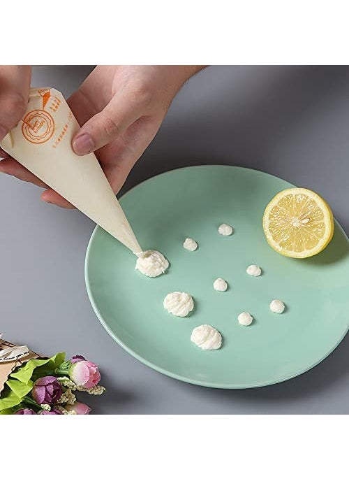 BAKING SET BAKING SET Icing Piping Bags for Cake Decoration Transparent 50 Pieces Small Small  - Image 3