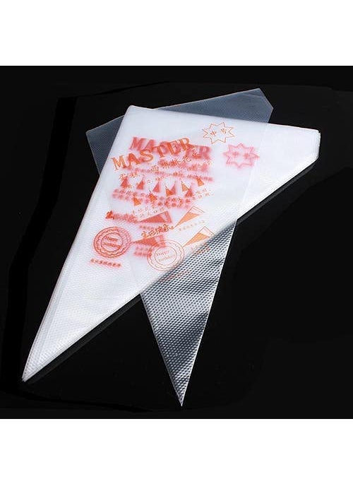 BAKING SET BAKING SET Icing Piping Bags for Cake Decoration Transparent 50 Pieces Small Small  - Image 4