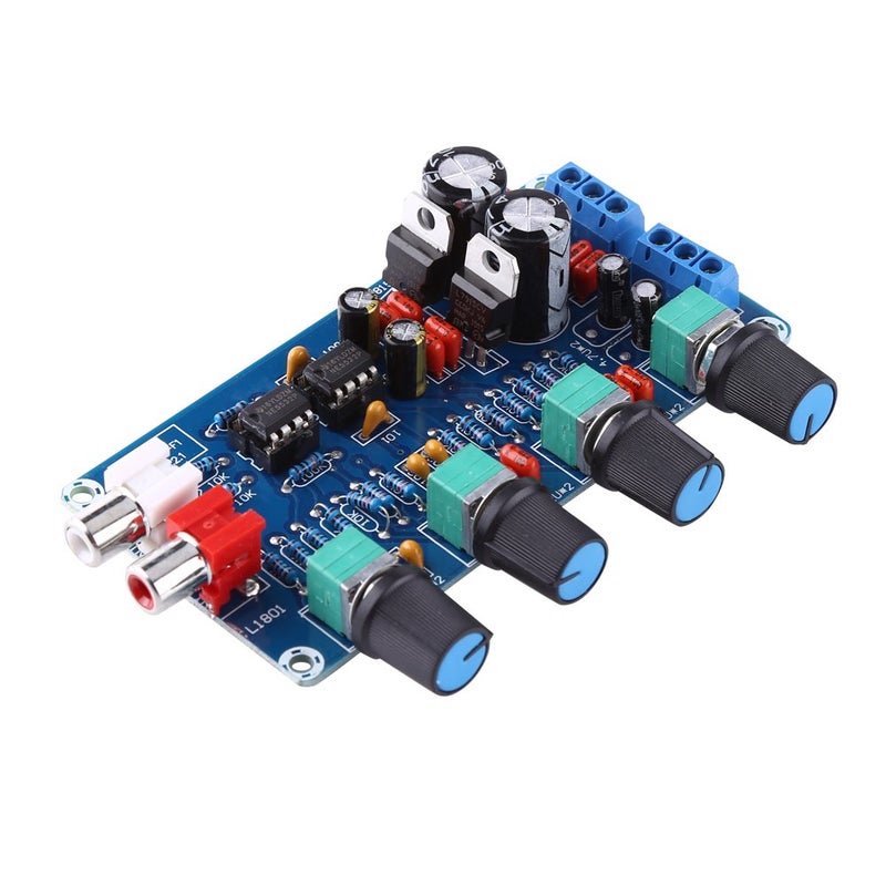 NE5532 Preamplifier Board With Volume Tone Control 105x54mm Low Noise High Fidelity - Image 3