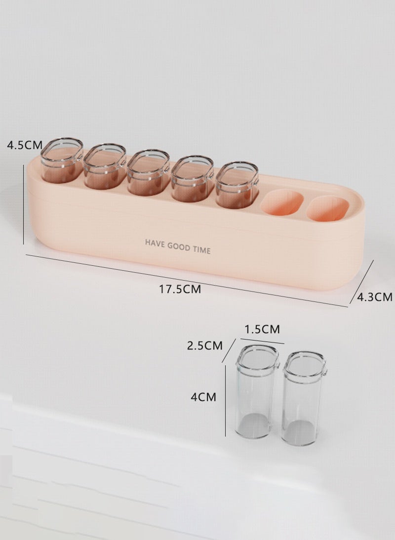 lebonaer Weekly Pill Organizer 1 Time a Day, Detachable Pill Box 7 Day, Portable Travel Pill Case, Large Medication Holder Container, Once Daily Pillbox Dispenser for Vitamin Medicine Supplement, Pink - Image 4