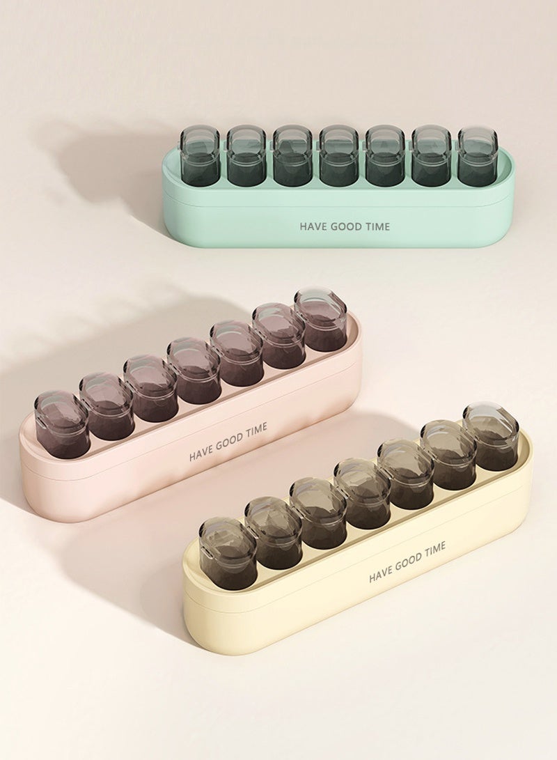 lebonaer Weekly Pill Organizer 1 Time a Day, Detachable Pill Box 7 Day, Portable Travel Pill Case, Large Medication Holder Container, Once Daily Pillbox Dispenser for Vitamin Medicine Supplement, Pink - Image 2