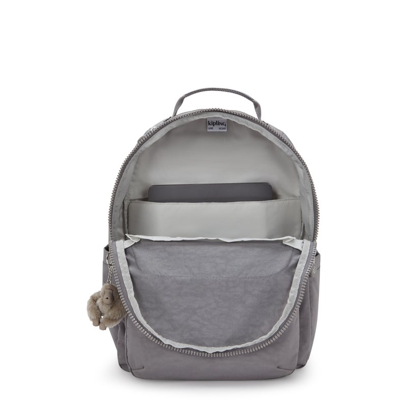 kipling Seoul Inviting Grey Large Backpack - Image 3