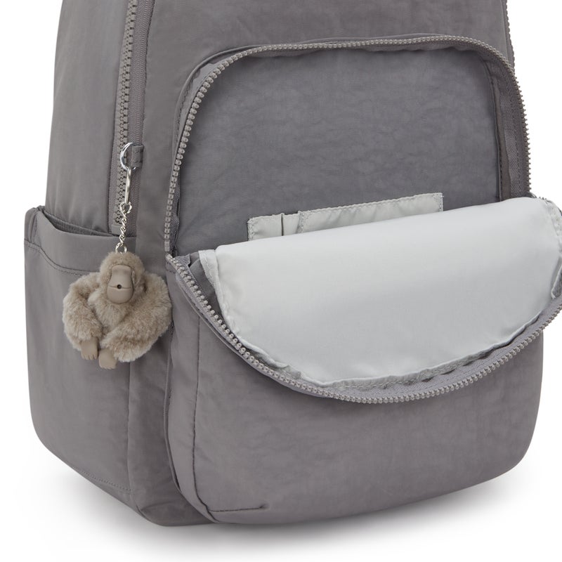 kipling Seoul Inviting Grey Large Backpack - Image 5