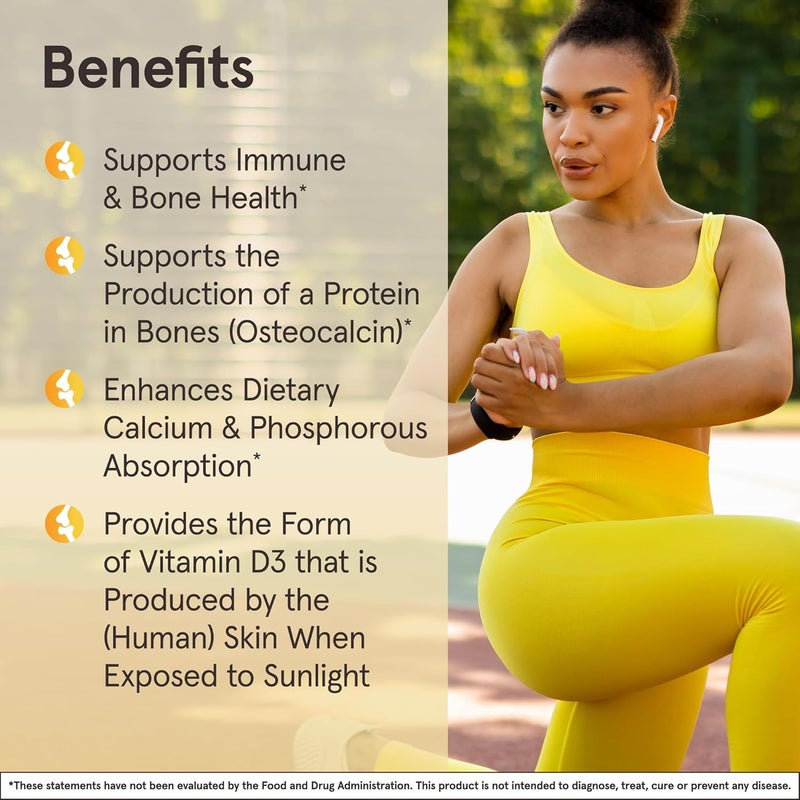 Jarrow Formulas Vitamin D3 625 mcg 2500 IU  100 Servings Softgels  Bone Health Immune Support  Calcium Metabolism Support  Vitamin D Supplement  D3 Vitamins  2500 Vitamin D  Gluten Free - Image 4