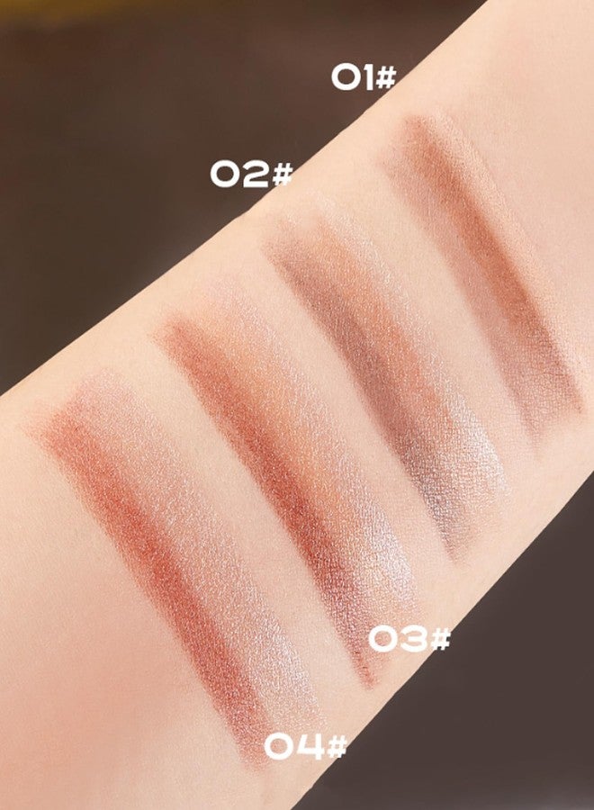 Mrettick 4PCS 3 Color Gradient Eyeshadow Stick Matte Shimmer Waterproof Long-lasting Crease-proof & easy to apply, suitable for dailymakeup touch-ups，Eye shadow pen set for Make Up - Image 5