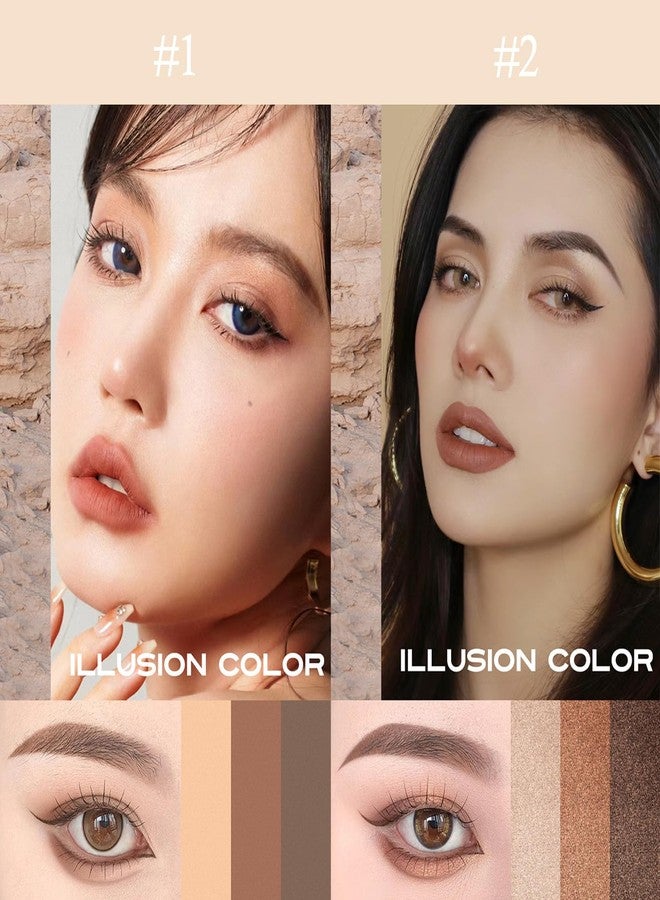Mrettick 4PCS 3 Color Gradient Eyeshadow Stick Matte Shimmer Waterproof Long-lasting Crease-proof & easy to apply, suitable for dailymakeup touch-ups，Eye shadow pen set for Make Up - Image 3