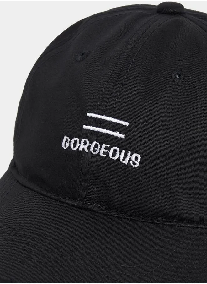 Styli Embroidered Slogan Baseball Cap