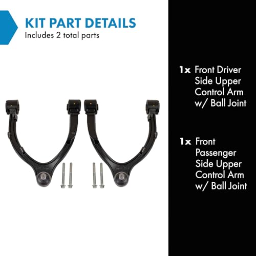 TRQ Front Upper Control Arm with Ball Joint Set Compatible with 2017-2022 Tesla 3 - Image 2