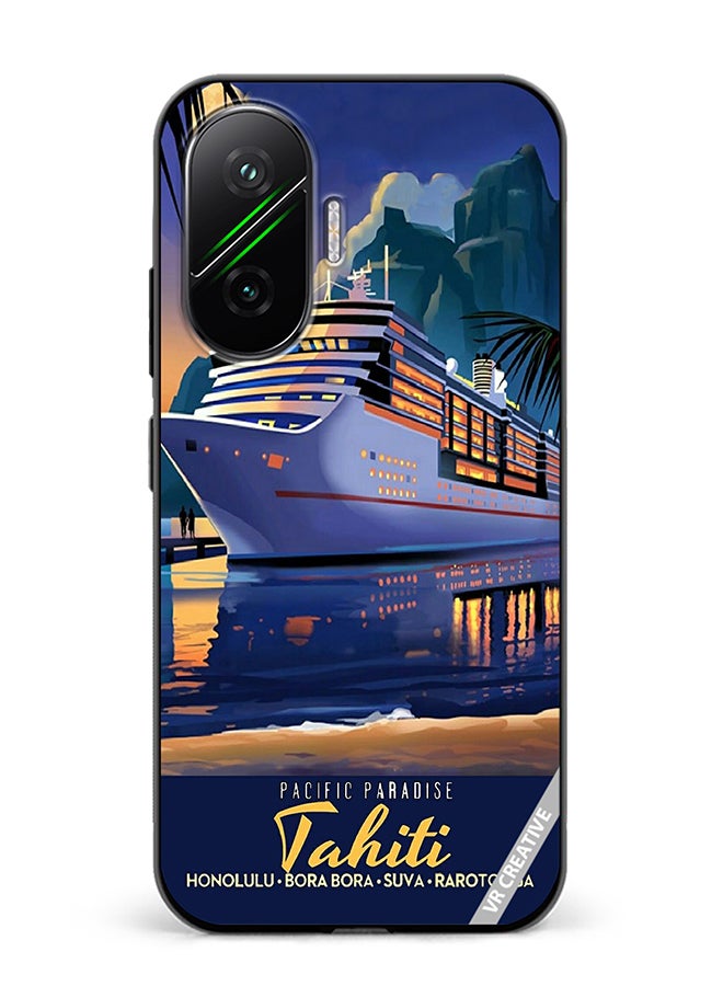 Protective Case Cover For Xiaomi Poco F7 Pacific Paradise Design Multicolour