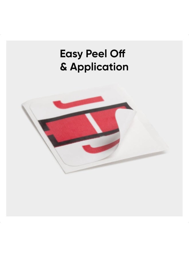 Smead BCCR Bar-Style Color-Coded Alphabetic Label, J, Label Roll, Red, 500 Labels per Roll, (67080) - Image 2