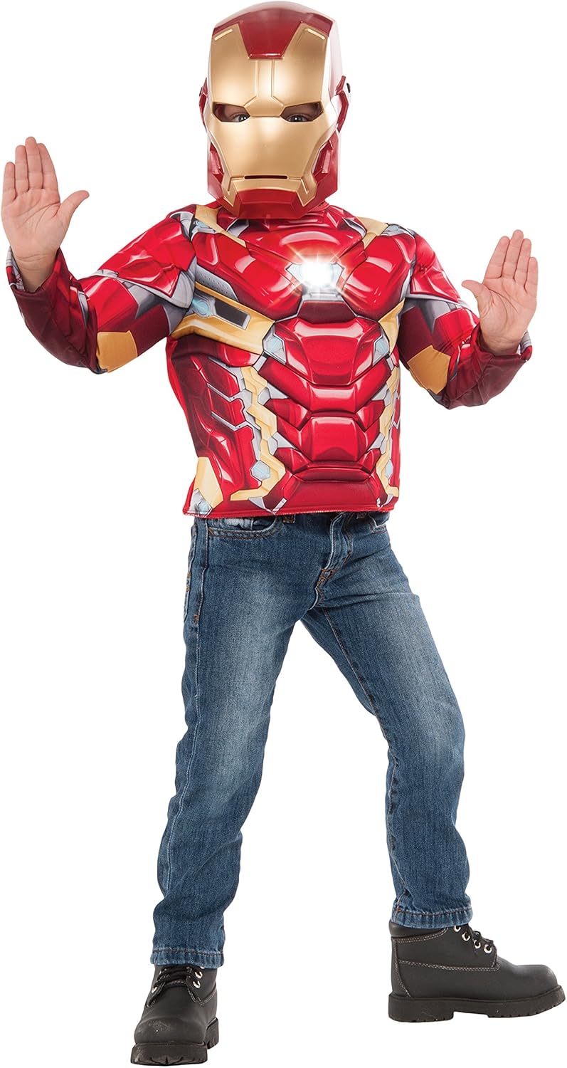 Imagine by Rubie's Iron Man Deluxe Costume Top with Light Up Icon Costume - Image 1